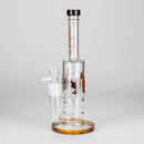 Maple Glass | 12" Honey Comb With Tree Percolator And Splash Guard Bong Glass Bong Maple Craft Inc Amber