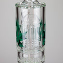 Maple Glass | 12" Honey Comb With Tree Percolator And Splash Guard Bong Glass Bong Maple Craft Inc