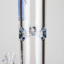 Ganjavibes | Honeycomb 14 Inches Two Disk Percolator Glass Bong By Irie Vibes Series Glass Bong Maple Craft Inc