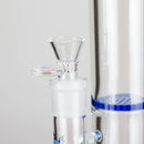 Ganjavibes | Honeycomb 14 Inches Two Disk Percolator Glass Bong By Irie Vibes Series Glass Bong Maple Craft Inc