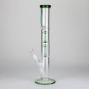Ganjavibes | 17" Double Tree Percolator Glass Bong By Irie Vibes Glass Bong Maple Craft Inc