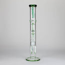 Ganjavibes | 17" Double Tree Percolator Glass Bong By Irie Vibes Glass Bong Maple Craft Inc
