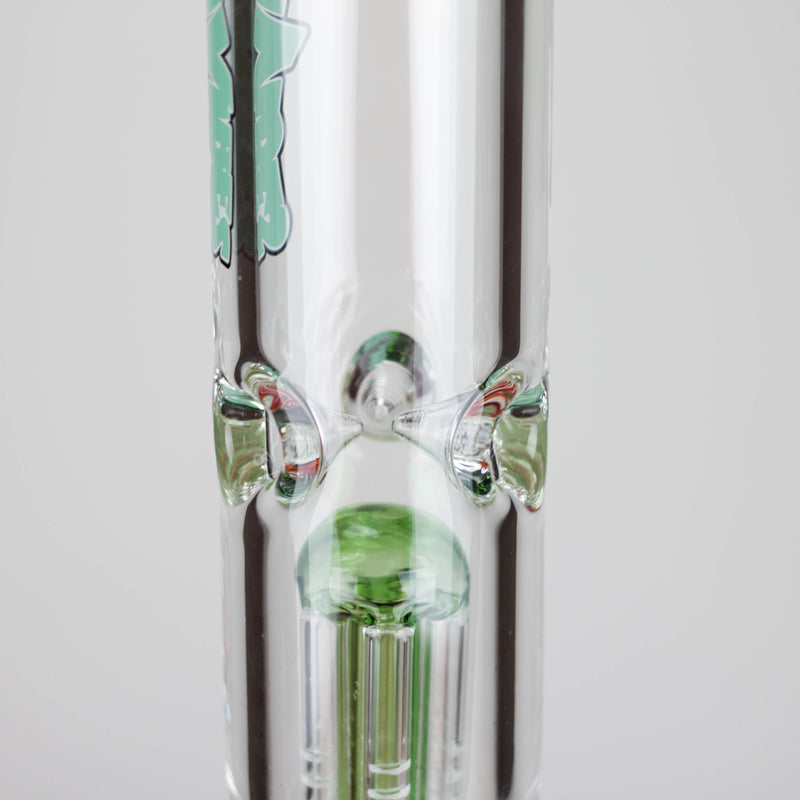 Ganjavibes | 17" Double Tree Percolator Glass Bong By Irie Vibes Glass Bong Maple Craft Inc