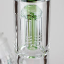 Ganjavibes | 17" Double Tree Percolator Glass Bong By Irie Vibes Glass Bong Maple Craft Inc