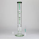Ganjavibes | 17" Double Tree Percolator Glass Bong By Irie Vibes Glass Bong Maple Craft Inc