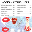 Zebra | 21" Smoke Wild West Gun Single Hose Hookah Hookah Jatiimports LLC