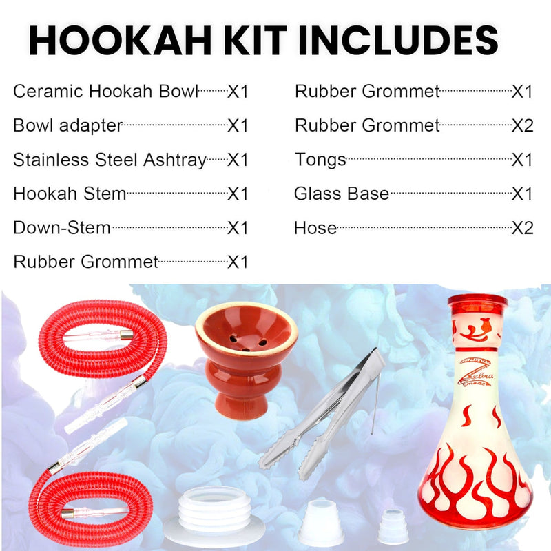 Zebra | 21" Smoke Wild West Gun Single Hose Hookah Hookah Jatiimports LLC