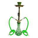 Zebra | 21" Smoke Wild West Gun 2-Hose Hookah Hookah Jatiimports LLC Green