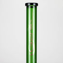 Genie | 18" 7 mm color-tube and clear-bottom beaker water bong [GE3110] Glass Bong ONE