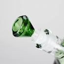 Genie | 18" 7 mm color-tube and clear-bottom beaker water bong [GE3110] Glass Bong ONE