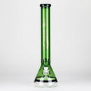 Genie | 18" 7 mm color-tube and clear-bottom beaker water bong [GE3110] Glass Bong ONE