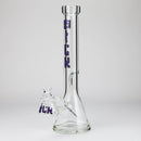 Silk Glass | 17" 10mm Thick Beaker Glass Bong with Accessories – Premium Gift Set Glass Bong Small Biz Distributors Purple