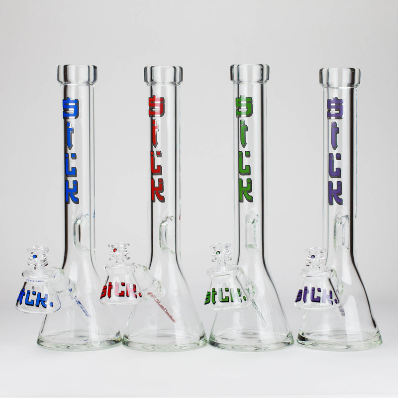 O Silk Glass | 17" 10mm Thick Beaker Glass Bong with Accessories – Premium Gift Set