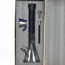 Silk Glass | 17" 10mm Thick Beaker Glass Bong with Accessories – Premium Gift Set Glass Bong Small Biz Distributors