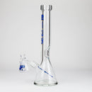 Silk Glass | 17" 10mm Thick Beaker Glass Bong with Accessories – Premium Gift Set Glass Bong Small Biz Distributors