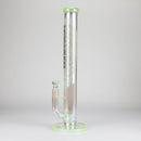 Trippy Glass | 17" Holographic Double Inline Straight Tube Glass Bong Glass Bong Small Biz Distributors