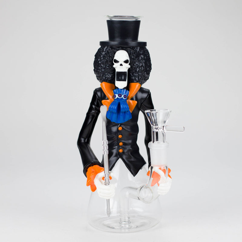 8.5" Vinyl Skeletonwater pipe [YS-742] Resin · Silicone · Plastic Bong JJ Distribution