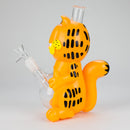 8.5" Vinyl Orange Cat water pipe [YS-364] Resin · Silicone · Plastic Bong JJ Distribution