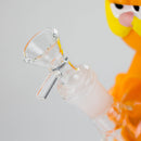 8.5" Vinyl Orange Cat water pipe [YS-364] Resin · Silicone · Plastic Bong JJ Distribution