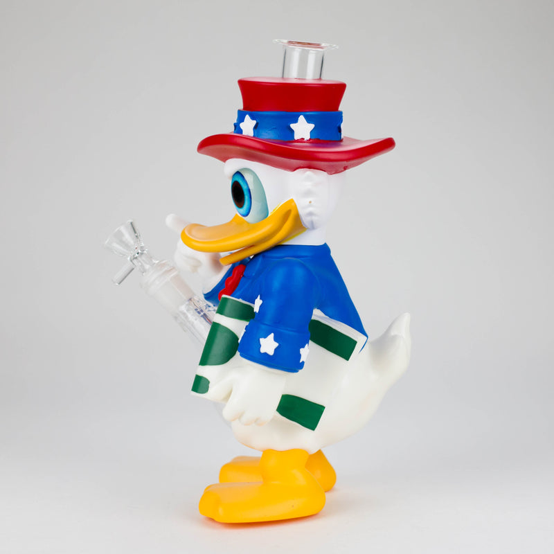 10.5" Vinyl Duck water pipe Resin · Silicone · Plastic Bong JJ Distribution