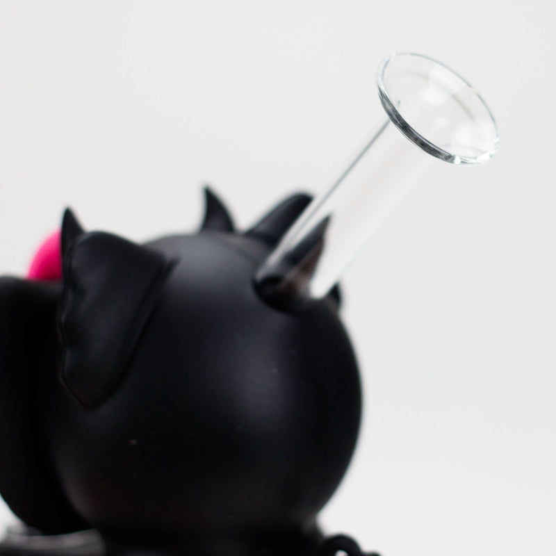 O 5.5" Devil Kitty Silicone Water Pipe-Assorted [YS-389]