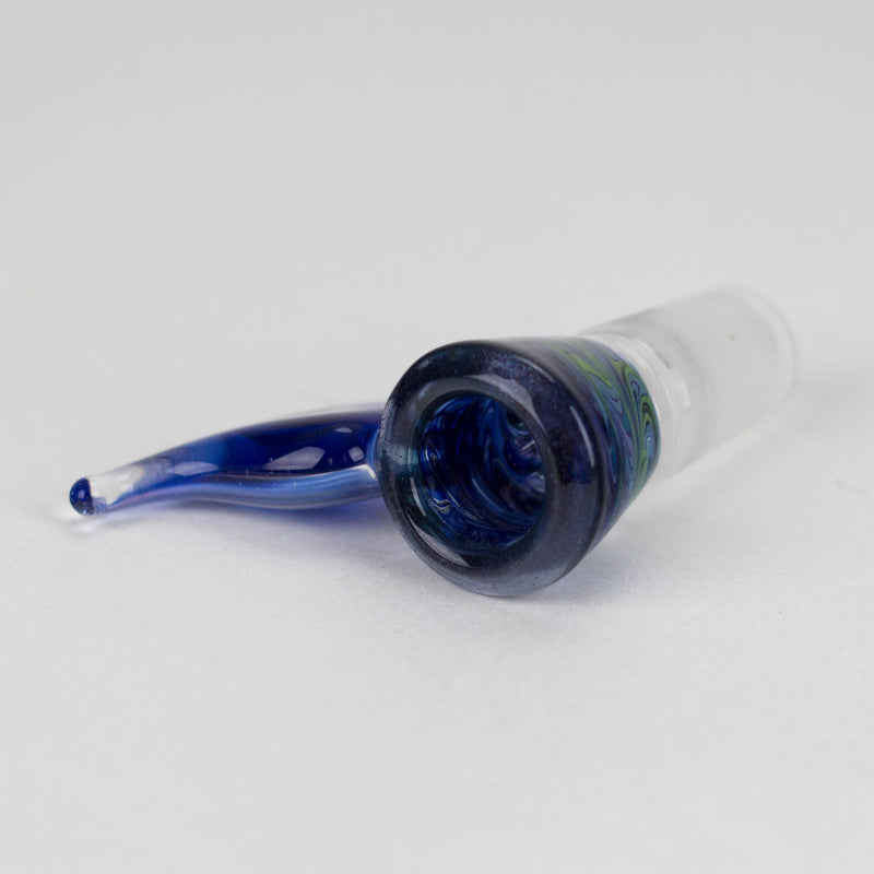 Mooks Glass | 18mm & 19mm Rewig Worked Wig Wag Heady Bowl – Assorted Colors Bongs Accessories Smoking Cat Distribution