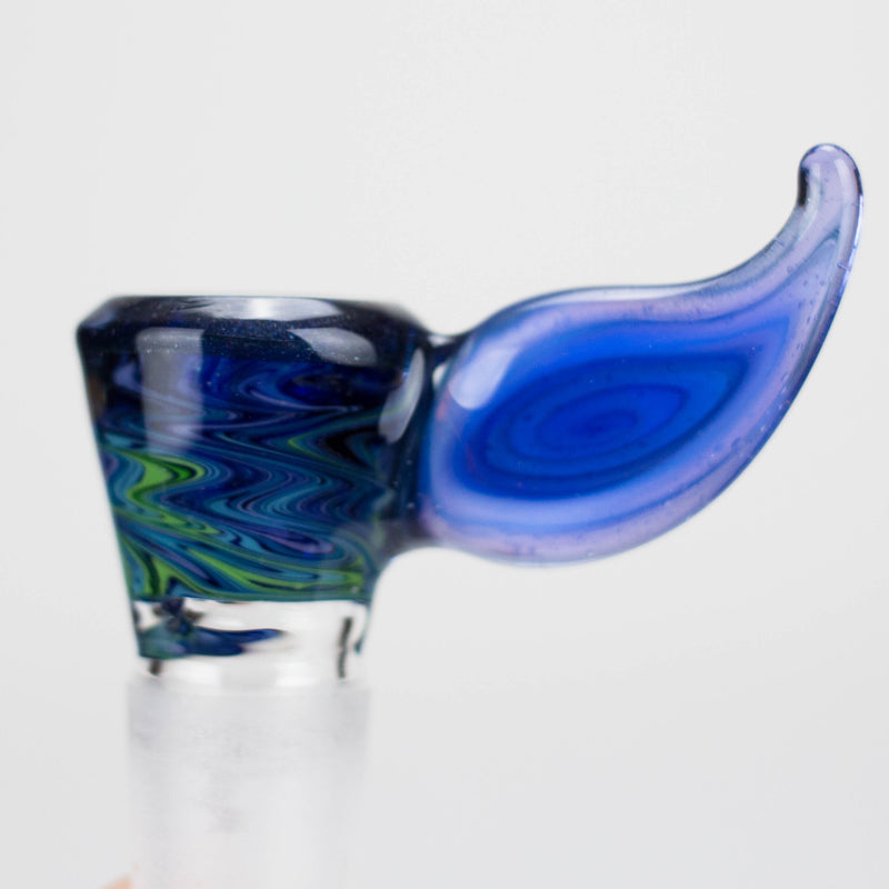 Mooks Glass | 18mm & 19mm Rewig Worked Wig Wag Heady Bowl – Assorted Colors Bongs Accessories Smoking Cat Distribution