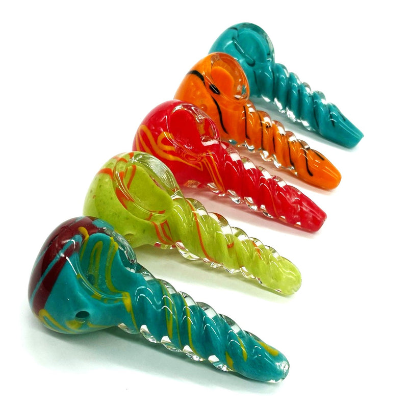 Insideout Twist Glass Pipe 3.5" - Assorted Design [PIP677] Glass Pipe NIBO Distribution
