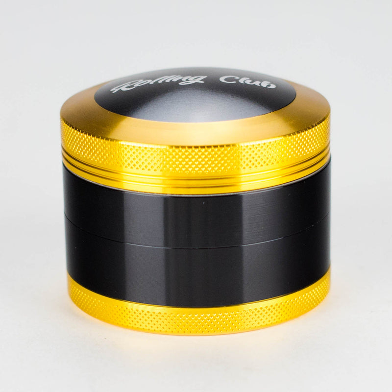 Rolling Club | 2.5" 4 Piece Highlight Grinder Regular Grinder Maq Distributors Gold