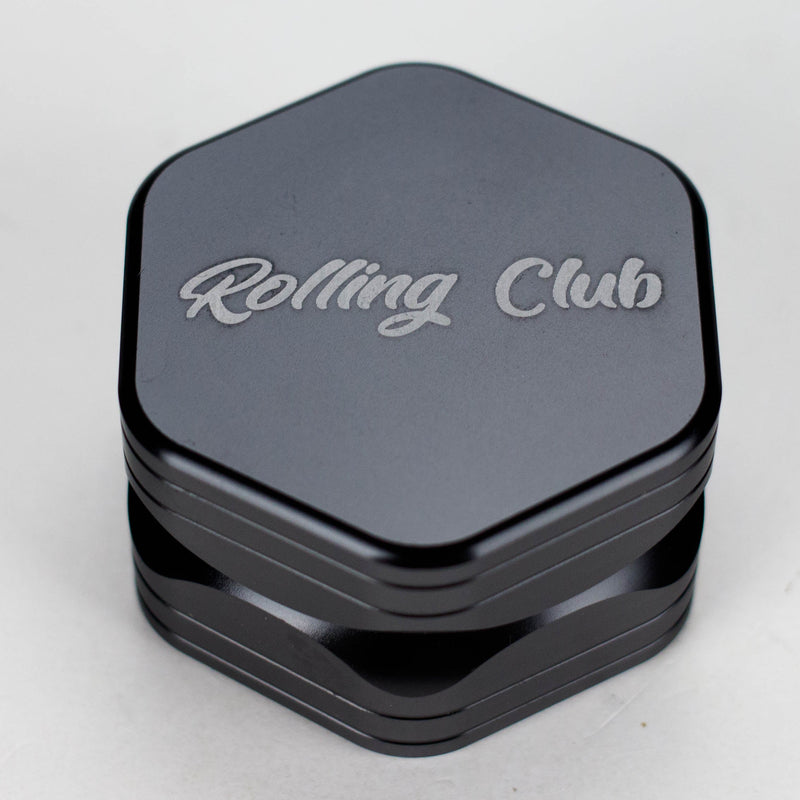 Rolling Club | 2.5" 2 Piece Hex Grinder Regular Grinder Maq Distributors