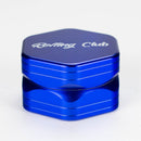 Rolling Club | 2.5" 2 Piece Hex Grinder Regular Grinder Maq Distributors Blue