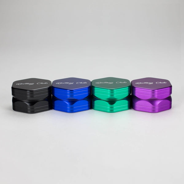 Rolling Club | 2.5" 2 Piece Hex Grinder Herb Grinder Maq Distributors