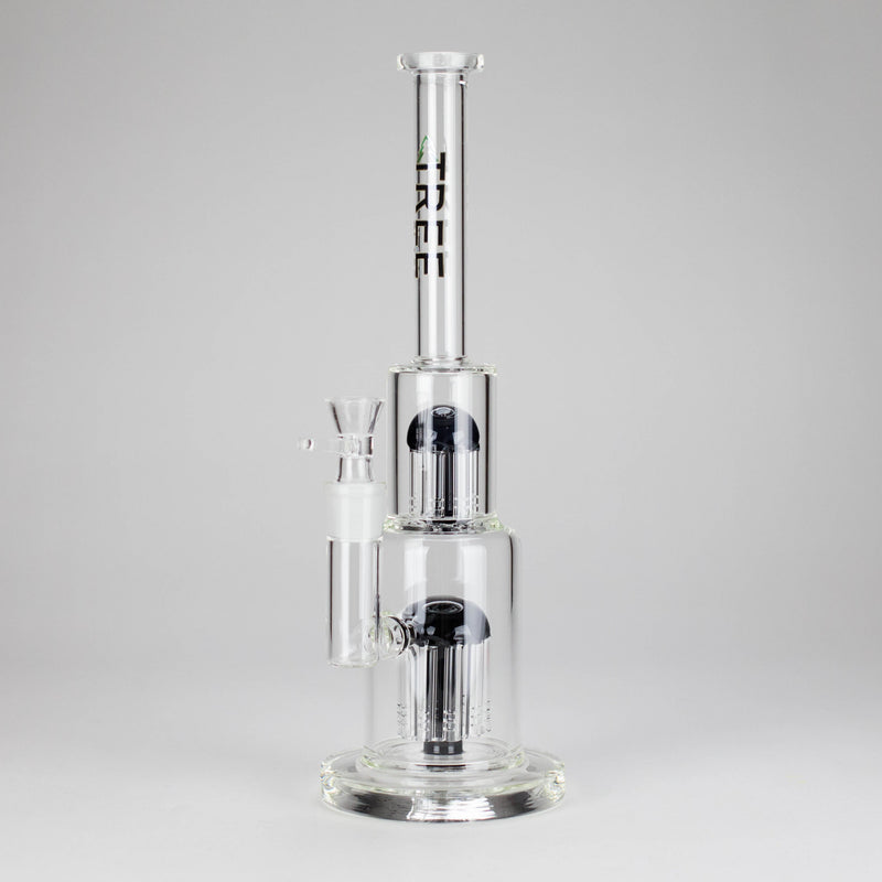 Tree Glass | 15" Double Tree Cake Bong Glass Bong Maq Distributors