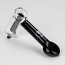 Tree Glass | 4.5" Thin Showerhead Hammer Glass Bubbler Glass Pipe Maq Distributors Black