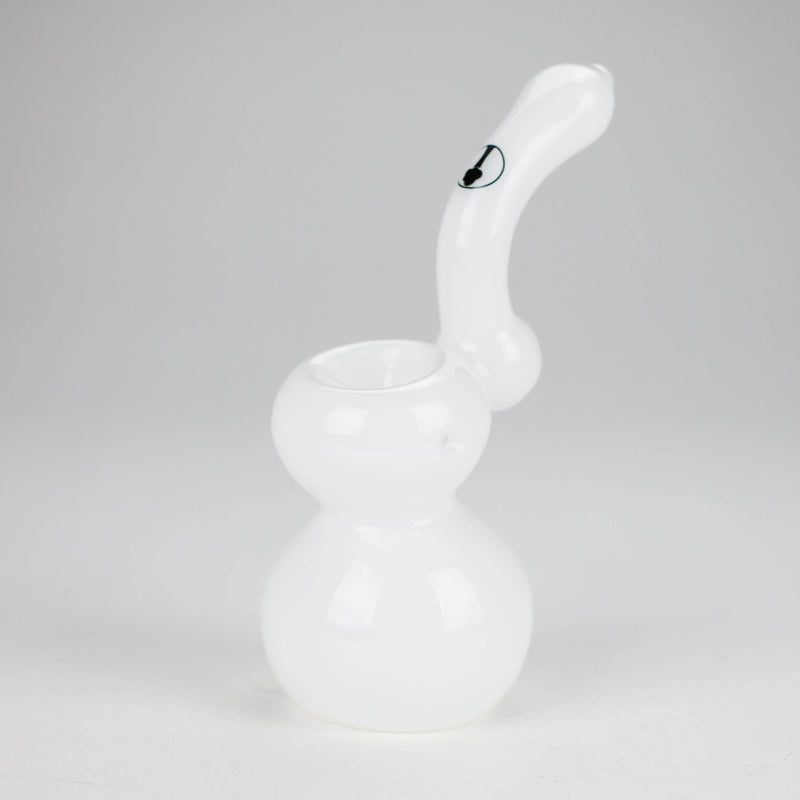 Tree Glass | 7" Showerhead Sherlock Glass Bubbler Glass Pipe Maq Distributors White