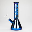 Karma | 9" Beaker Blue Metallic Glass Bong Glass Bong Maq Distributors