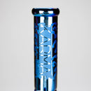 Karma | 9" Beaker Blue Metallic Glass Bong Glass Bong Maq Distributors