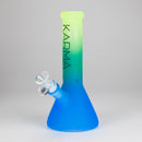 Karma | 9" Beaker 3 Toned Frosted Glass Bong Glass Bong Maq Distributors