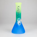 Karma | 9" Beaker 3 Toned Frosted Glass Bong Glass Bong Maq Distributors