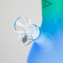 Karma | 9" Beaker 3 Toned Frosted Glass Bong Glass Bong Maq Distributors