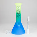 Karma | 9" Beaker 3 Toned Frosted Glass Bong Glass Bong Maq Distributors