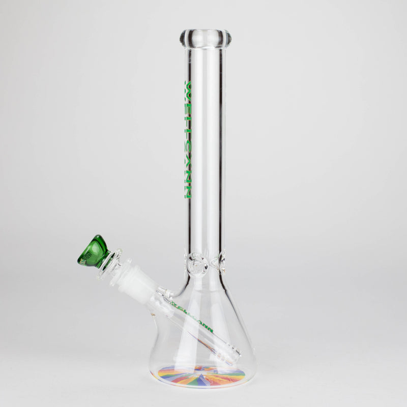 WellCann | 11" Beaker Glass Bong Glass Bong Smoking Cat Distribution