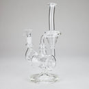 11″ Clear Recycler Glass Bong with inline diffuser [C8032] Glass Bong Canadian Distributor
