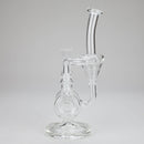 11″ Clear Recycler Glass Bong with inline diffuser [C8032] Glass Bong Canadian Distributor