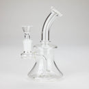 6″ Clear Glass Bong with water diffuser [DCK-017] Glass Bong Canadian Distributor