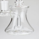 6″ Clear Glass Bong with water diffuser [DCK-017] Glass Bong Canadian Distributor