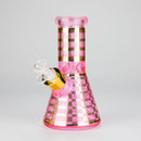 8" Soft glass beaker water bong [M08402] Glass Bong Canadian Distributor Pink