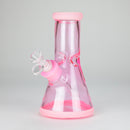 8" Soft glass beaker water bong [M08002] Glass Bong Canadian Distributor Pink
