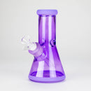 8" Soft glass beaker water bong [M08002] Glass Bong Canadian Distributor Purple