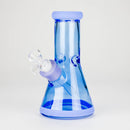 8" Soft glass beaker water bong [M08002] Glass Bong Canadian Distributor Blue